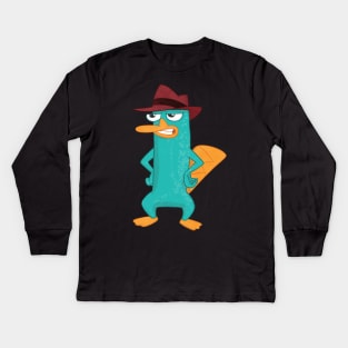 Perry Is Not Impressed Kids Long Sleeve T-Shirt